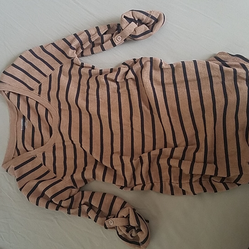 lightweight tan and black top